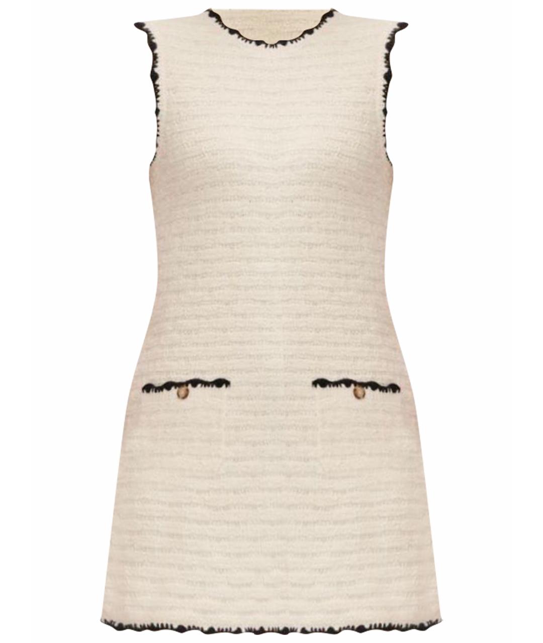 CHANEL Бежевое хлопковое повседневное платье, фото 1