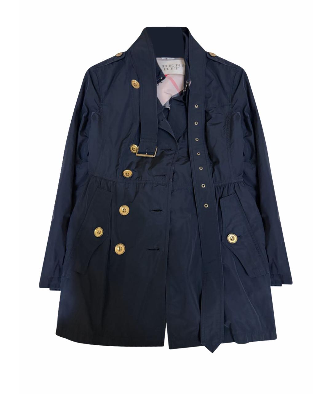 BURBERRY Черный полиэстеровый тренч/плащ, фото 1