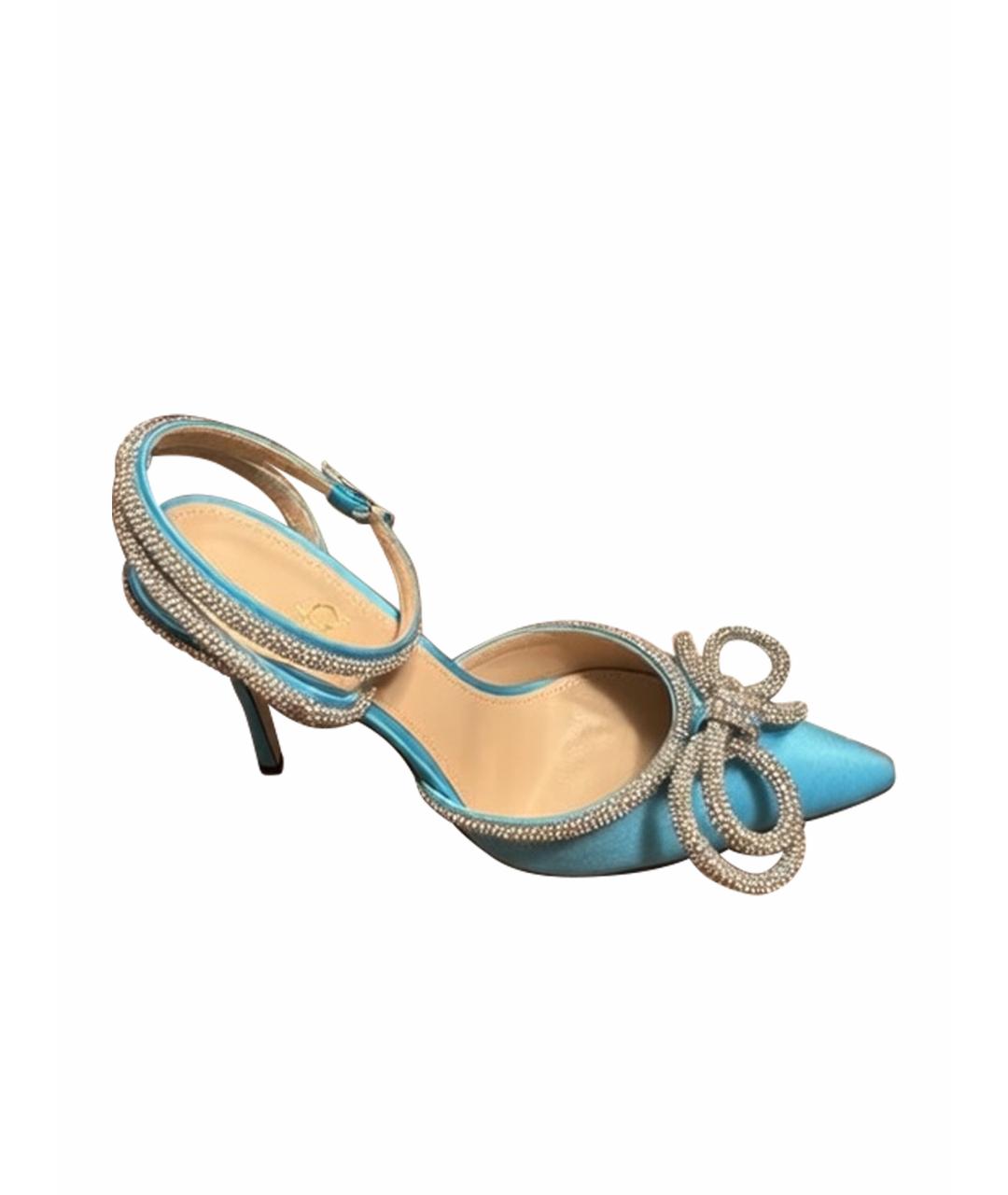 MACH&MACH Голубые текстильные туфли, фото 1