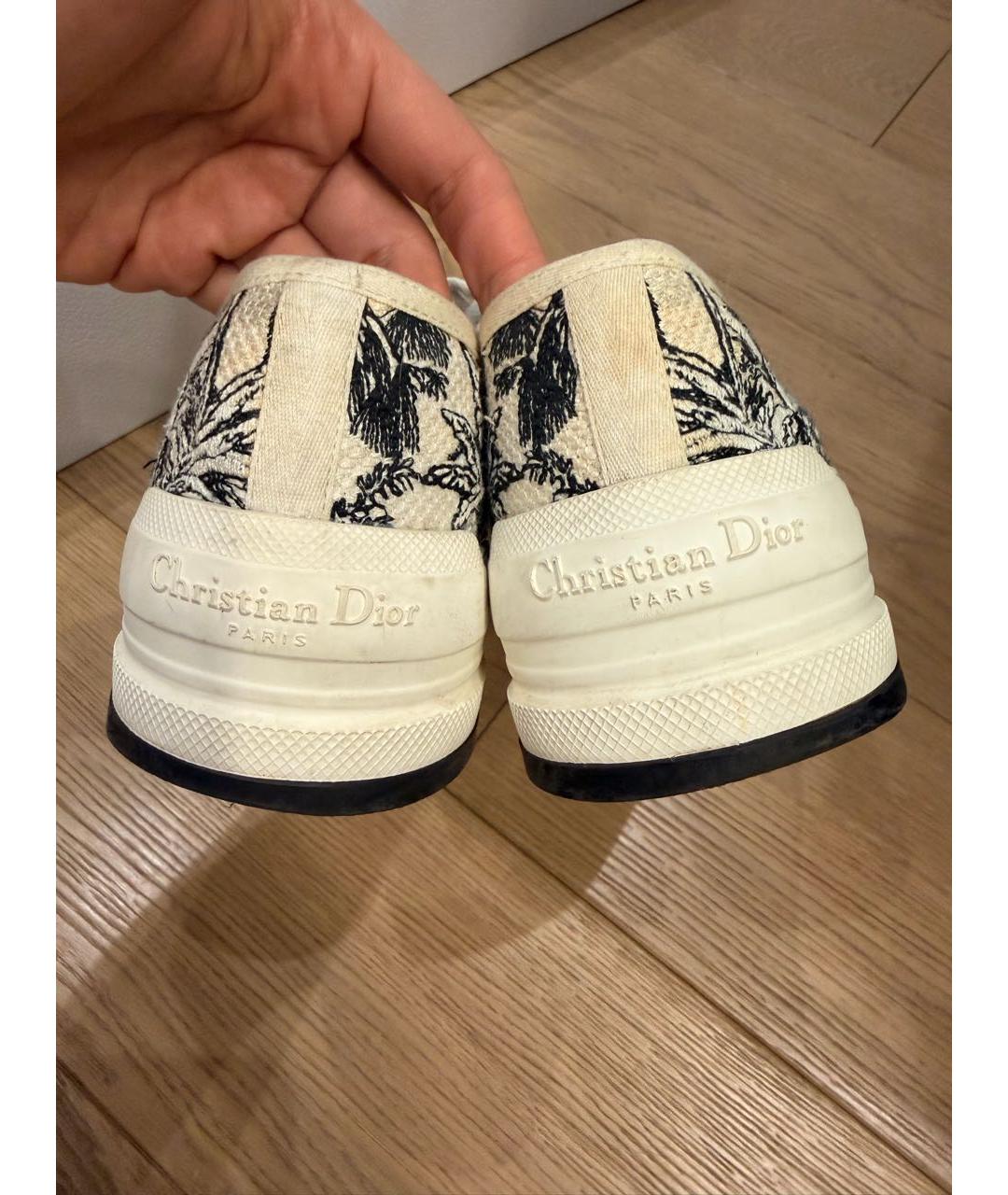 CHRISTIAN DIOR Мульти текстильные кеды, фото 4