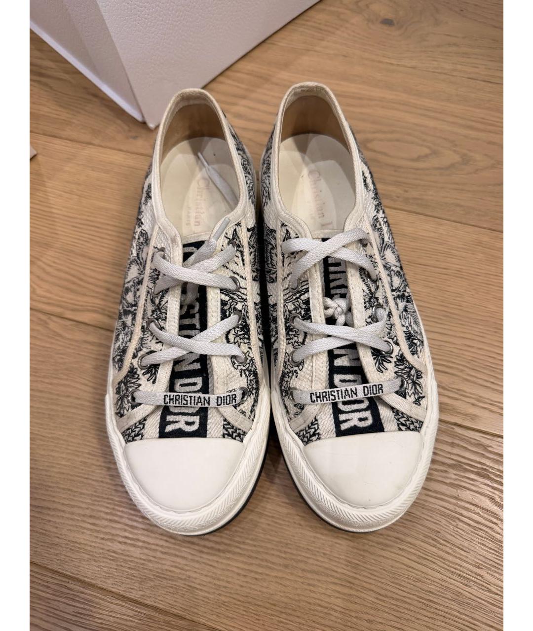 CHRISTIAN DIOR Мульти текстильные кеды, фото 2