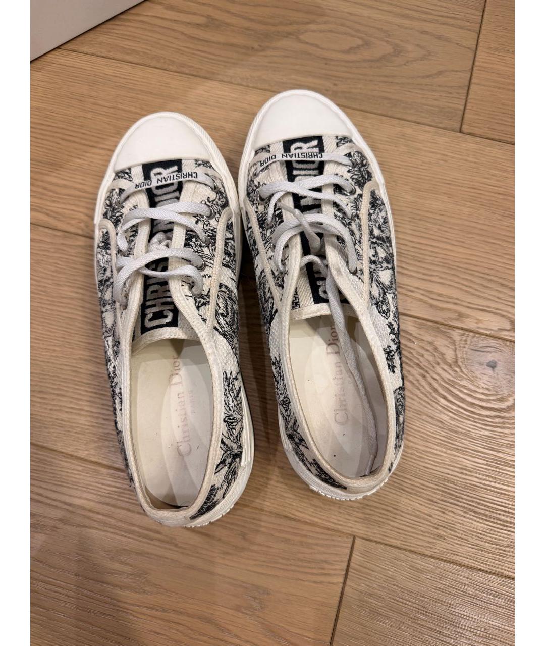 CHRISTIAN DIOR Мульти текстильные кеды, фото 3