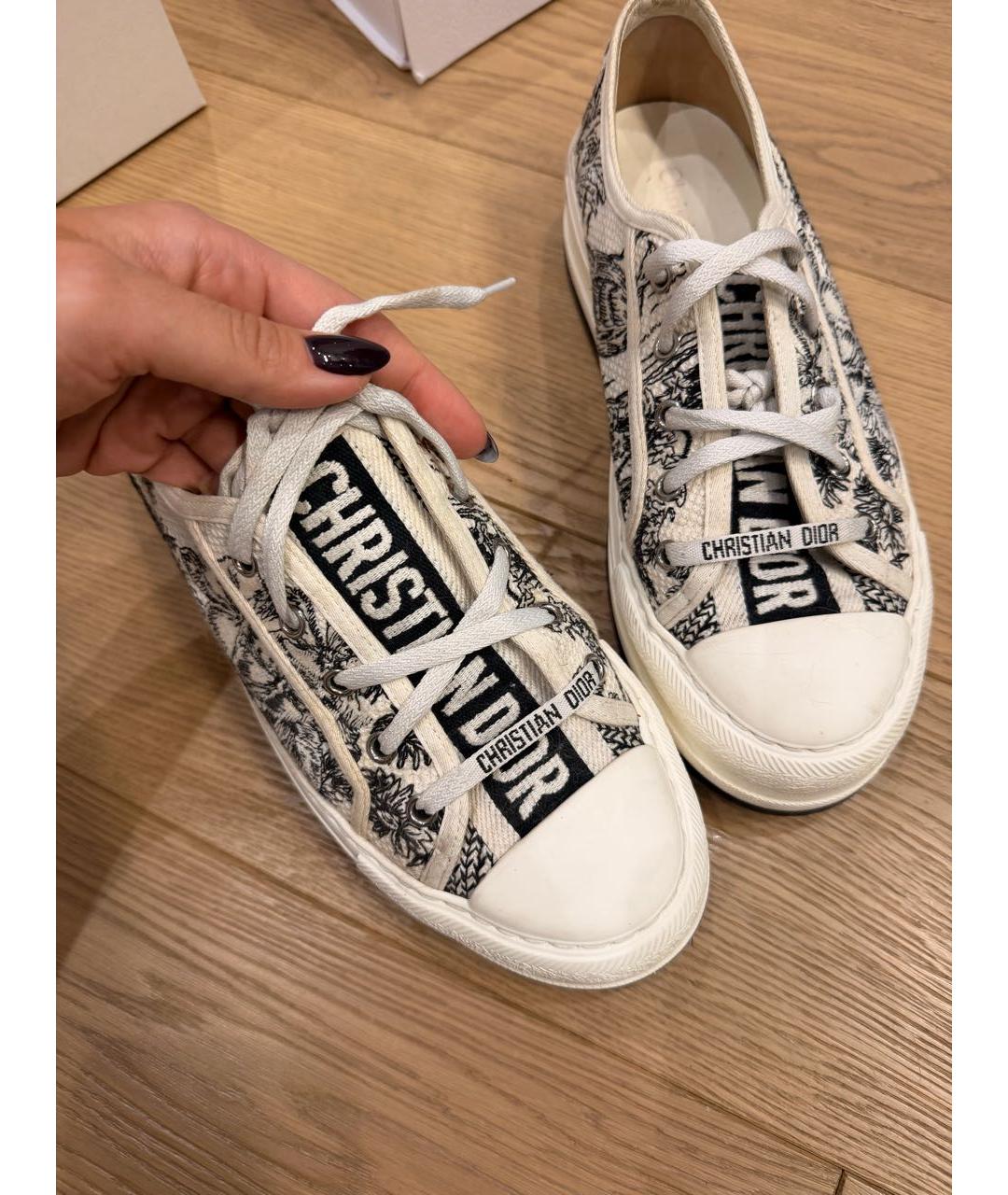 CHRISTIAN DIOR Мульти текстильные кеды, фото 5