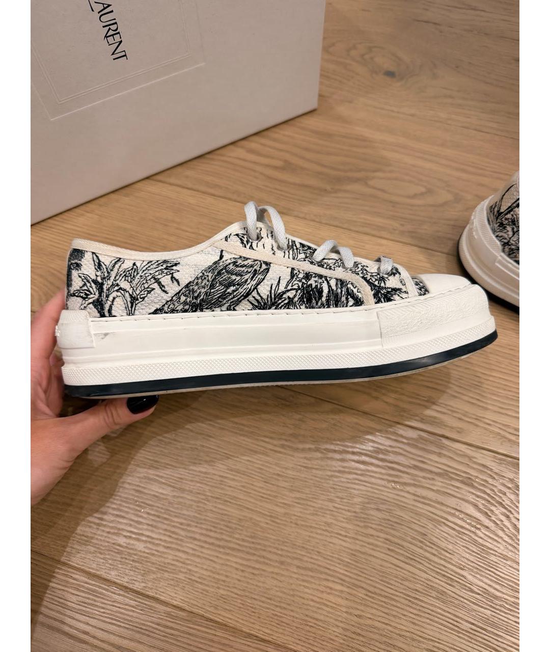 CHRISTIAN DIOR Мульти текстильные кеды, фото 6