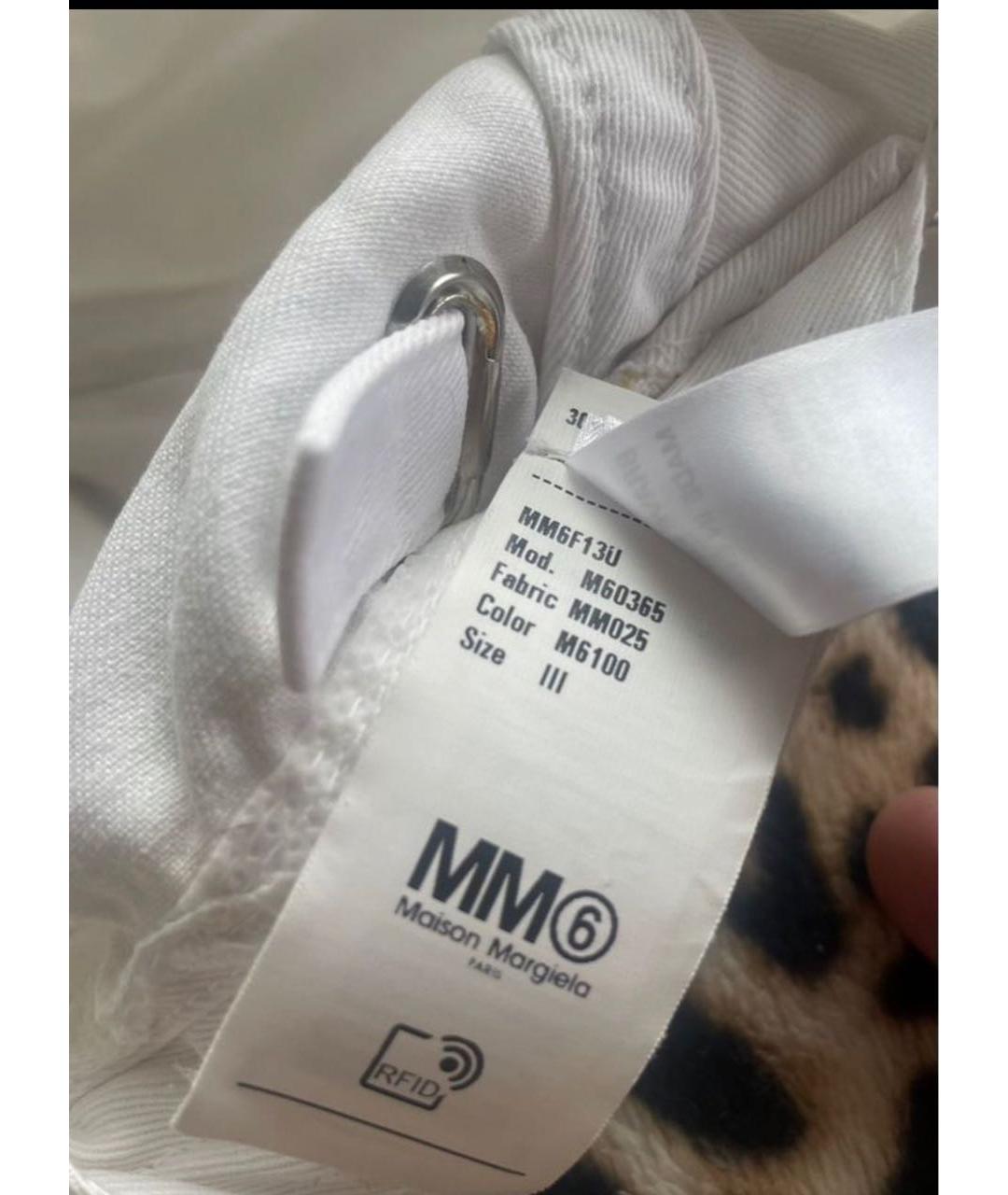 MM6 MAISON MARGIELA Белая хлопковая кепка/бейсболка, фото 6