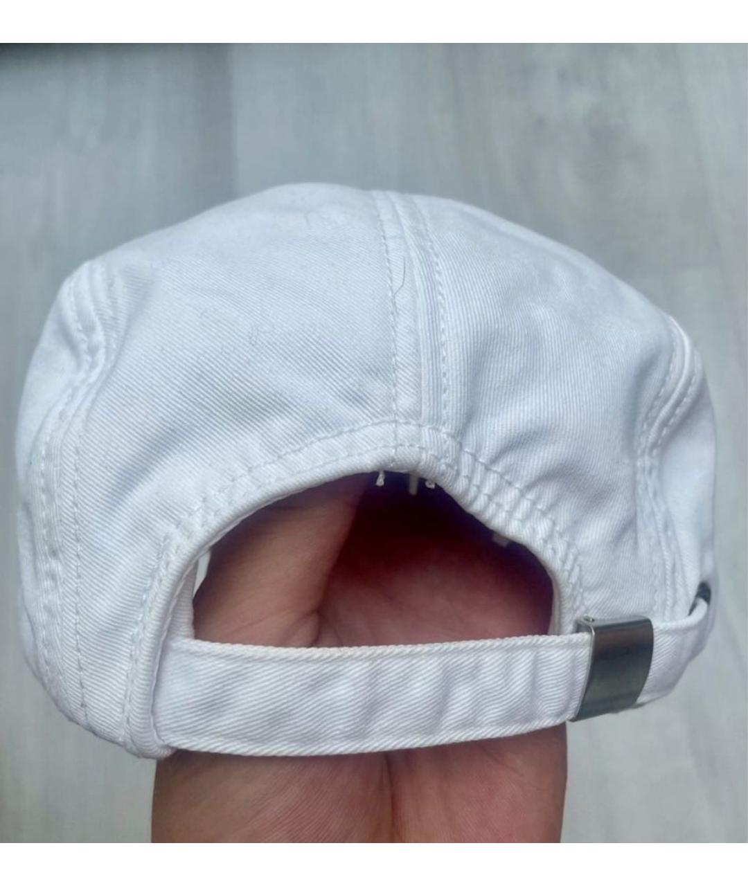 MM6 MAISON MARGIELA Белая хлопковая кепка/бейсболка, фото 3