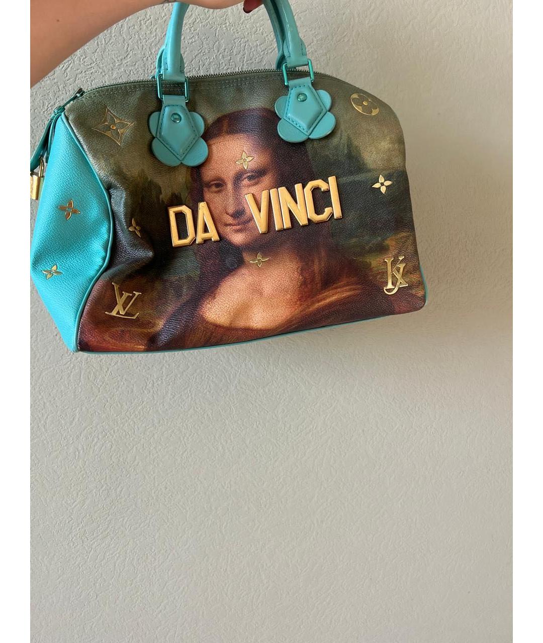 LOUIS VUITTON Бирюзовая сумка тоут, фото 4