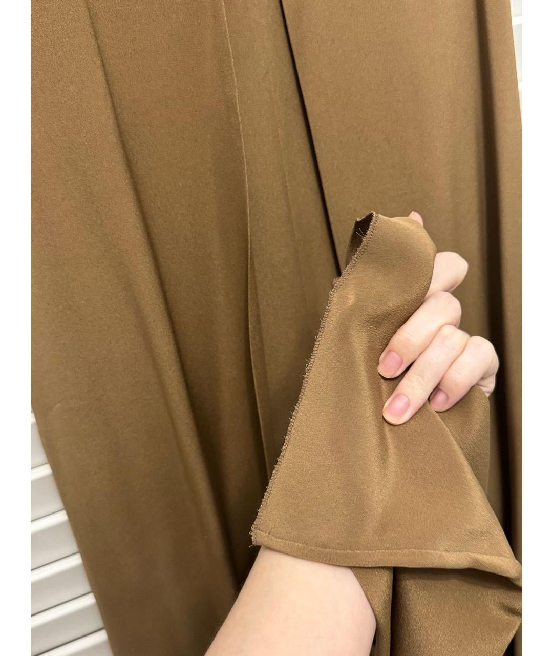 VALENTINO Коричневый шелковый комбинезон, фото 6