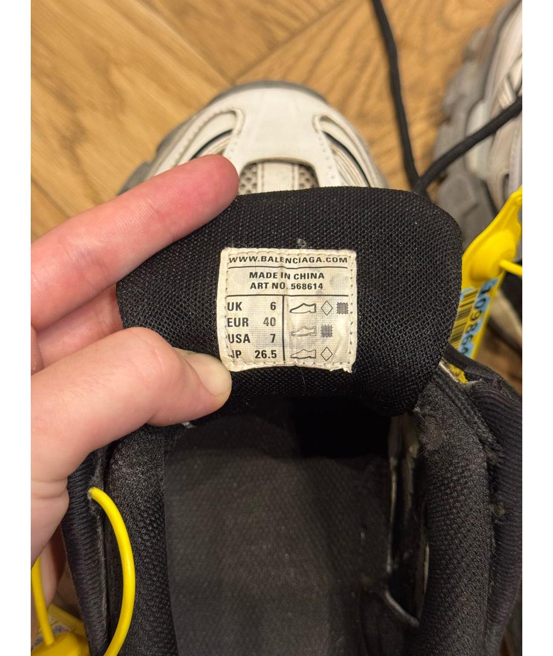 BALENCIAGA Мульти текстильные низкие кроссовки / кеды, фото 6