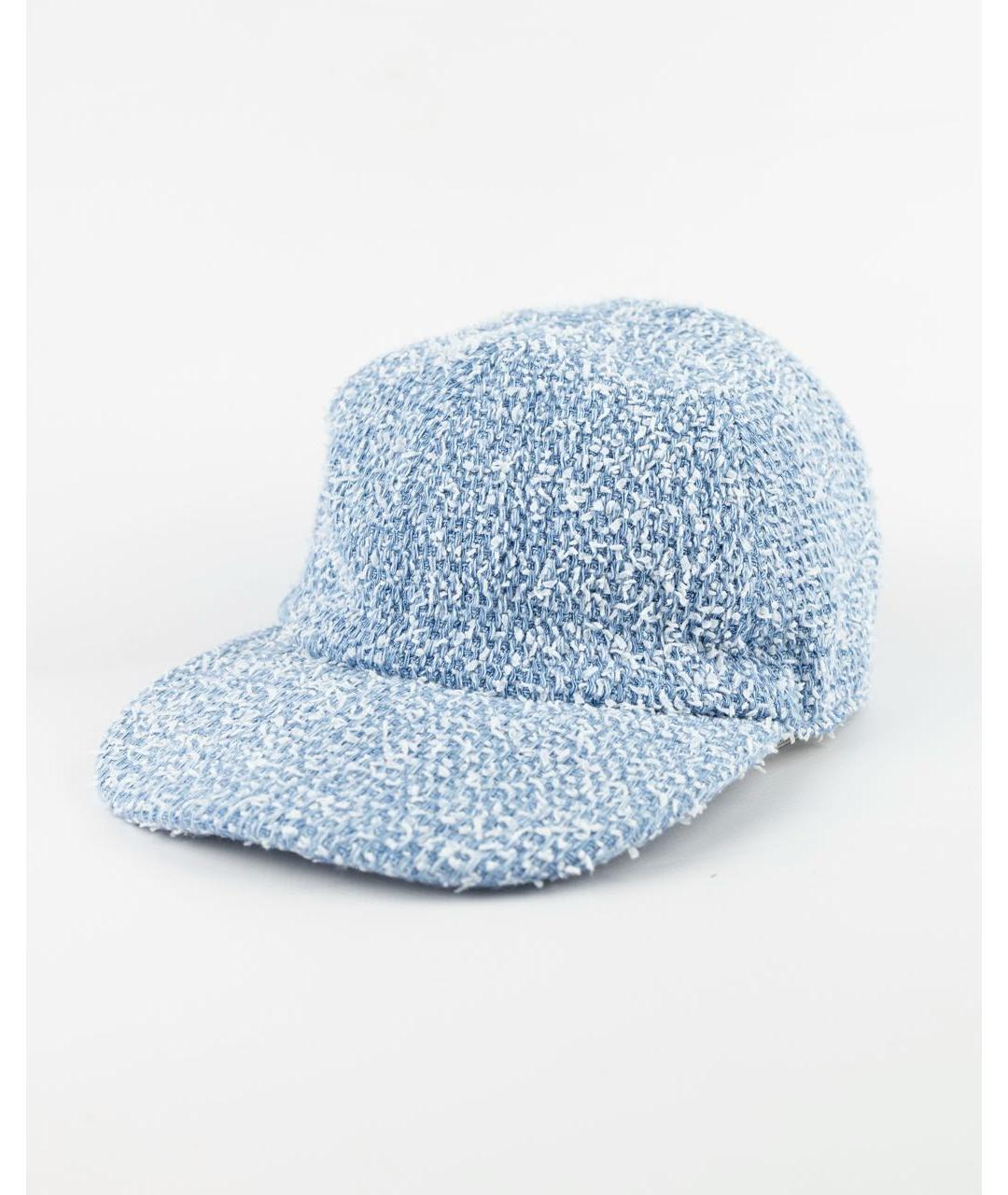 ELEVENTY Голубая хлопковая кепка, фото 2