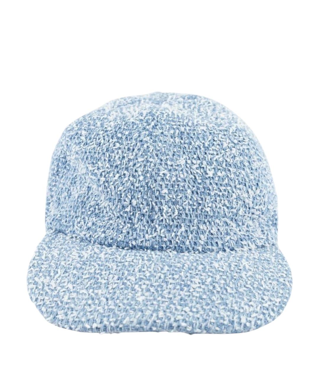 ELEVENTY Голубая хлопковая кепка, фото 1