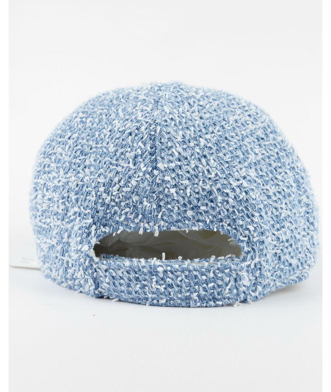 ELEVENTY Голубая хлопковая кепка, фото 3