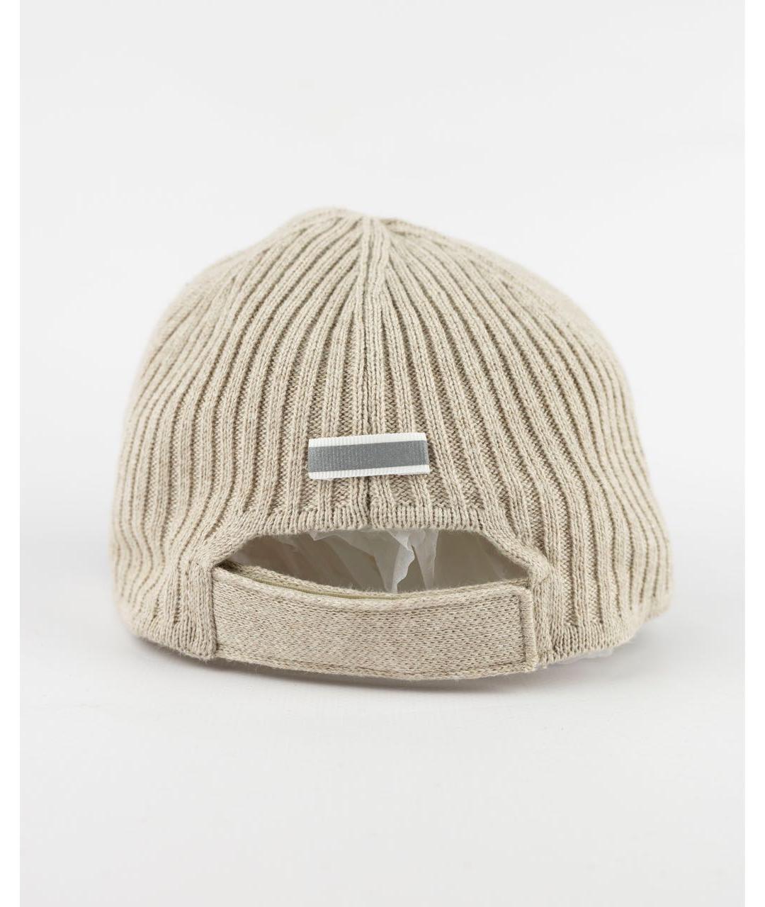 ELEVENTY Бежевая хлопковая кепка, фото 2