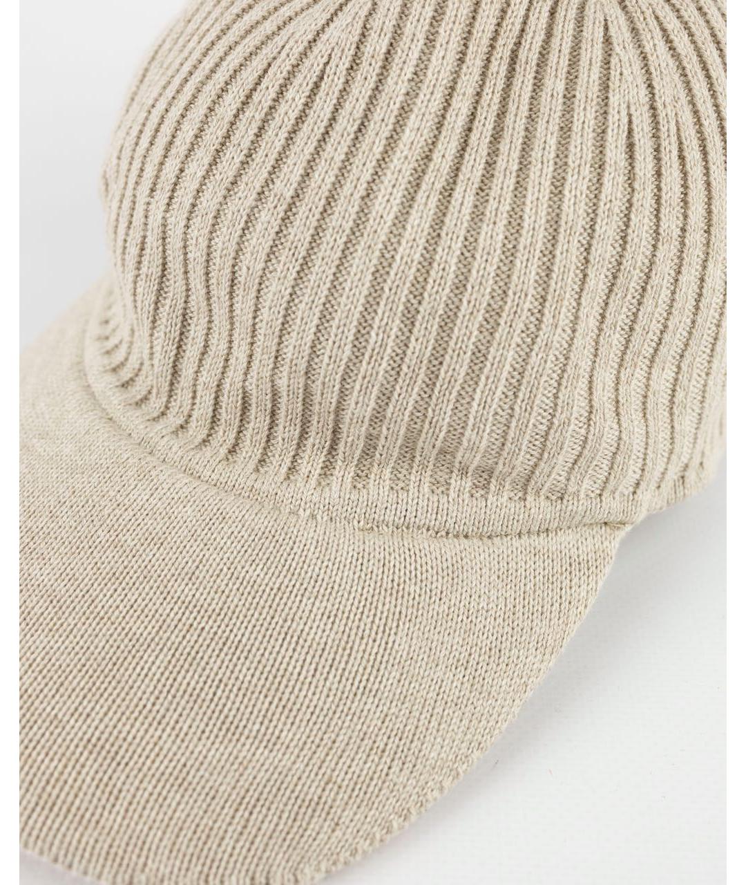 ELEVENTY Бежевая хлопковая кепка, фото 4