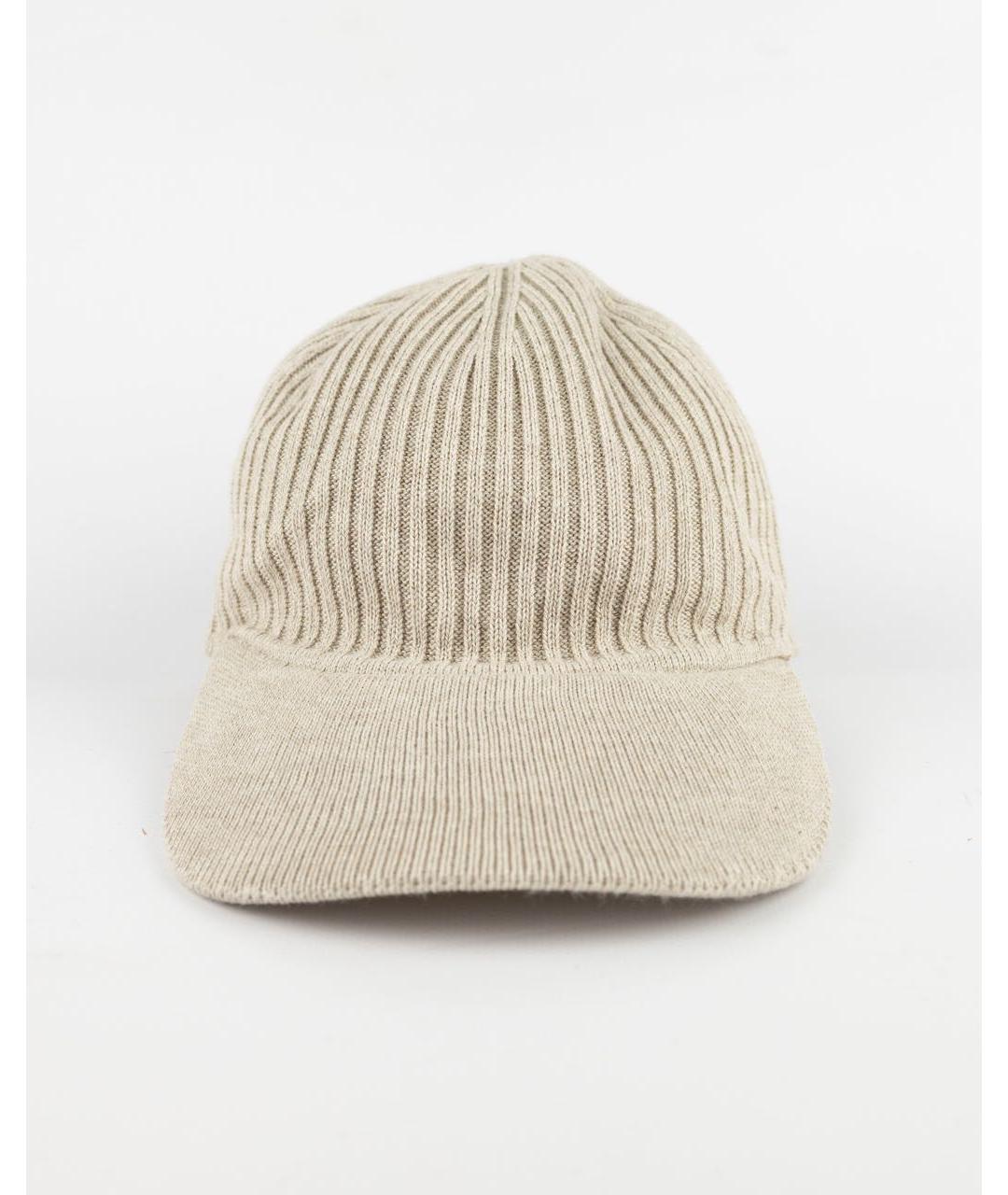 ELEVENTY Бежевая хлопковая кепка, фото 5