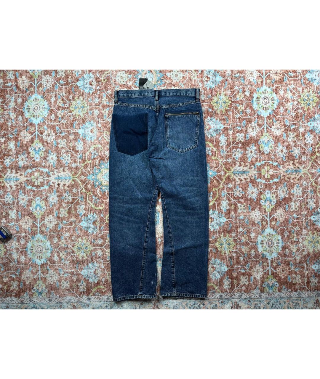 UNDERCOVER Темно-синие хлопковые прямые джинсы, фото 2