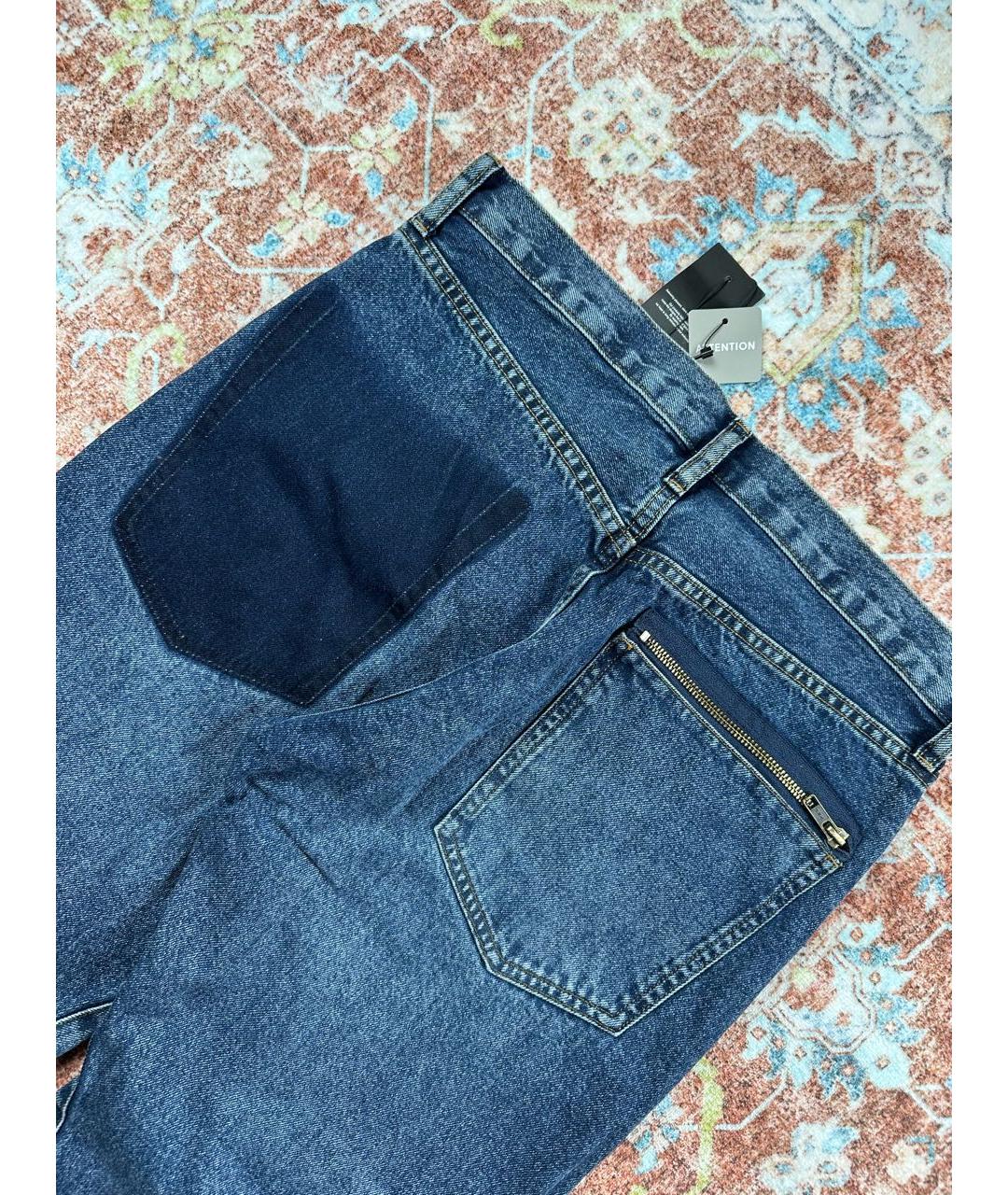UNDERCOVER Темно-синие хлопковые прямые джинсы, фото 4
