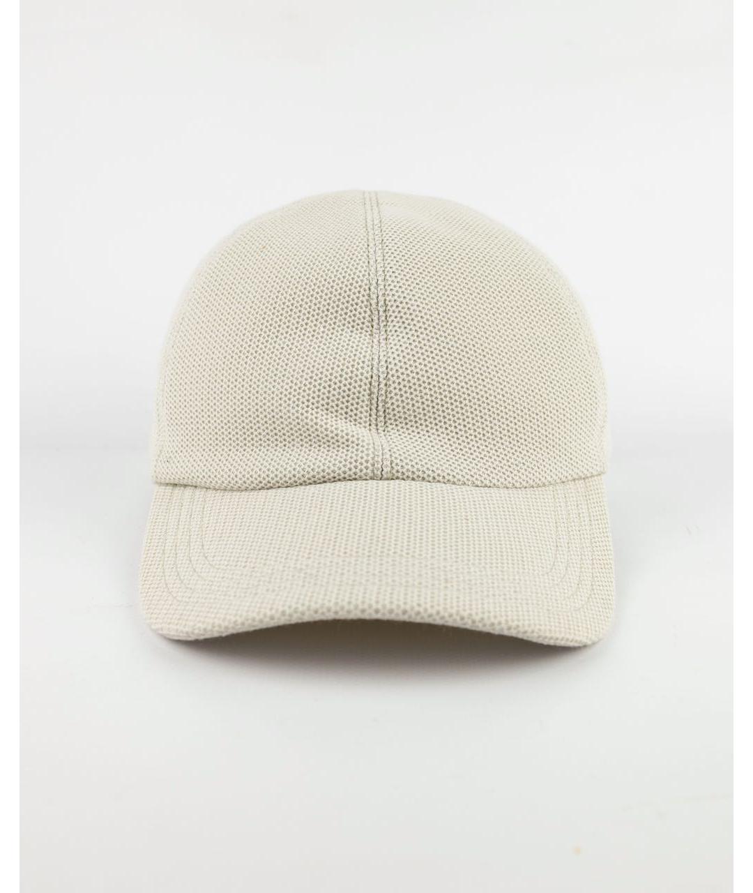 ELEVENTY Бежевая хлопковая кепка, фото 5
