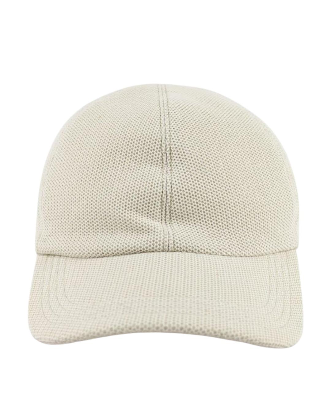 ELEVENTY Бежевая хлопковая кепка, фото 1
