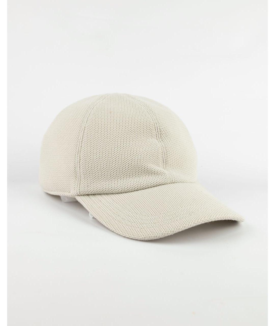 ELEVENTY Бежевая хлопковая кепка, фото 3