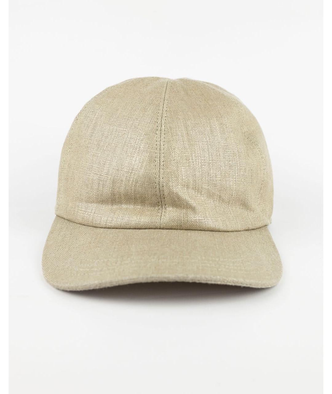 ELEVENTY Бежевая льняная кепка, фото 5
