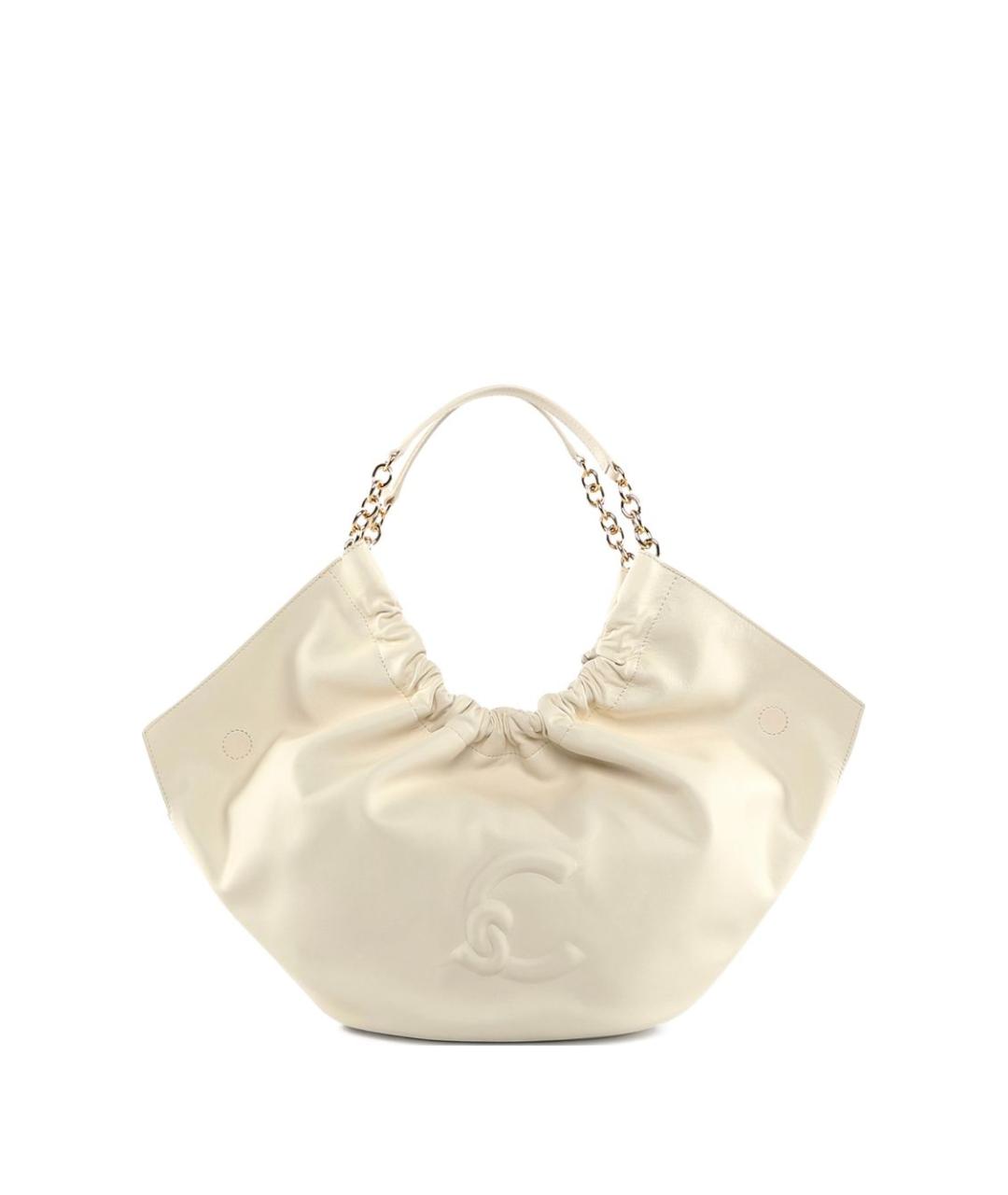 COCCINELLE Бежевая кожаная сумка с короткими ручками, фото 1