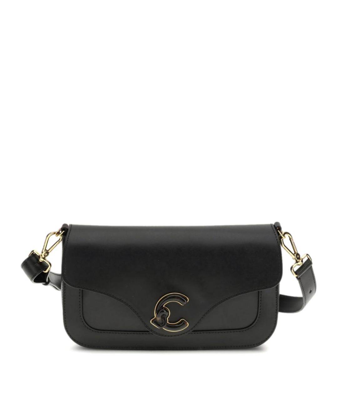 COCCINELLE Черная кожаная сумка через плечо, фото 1