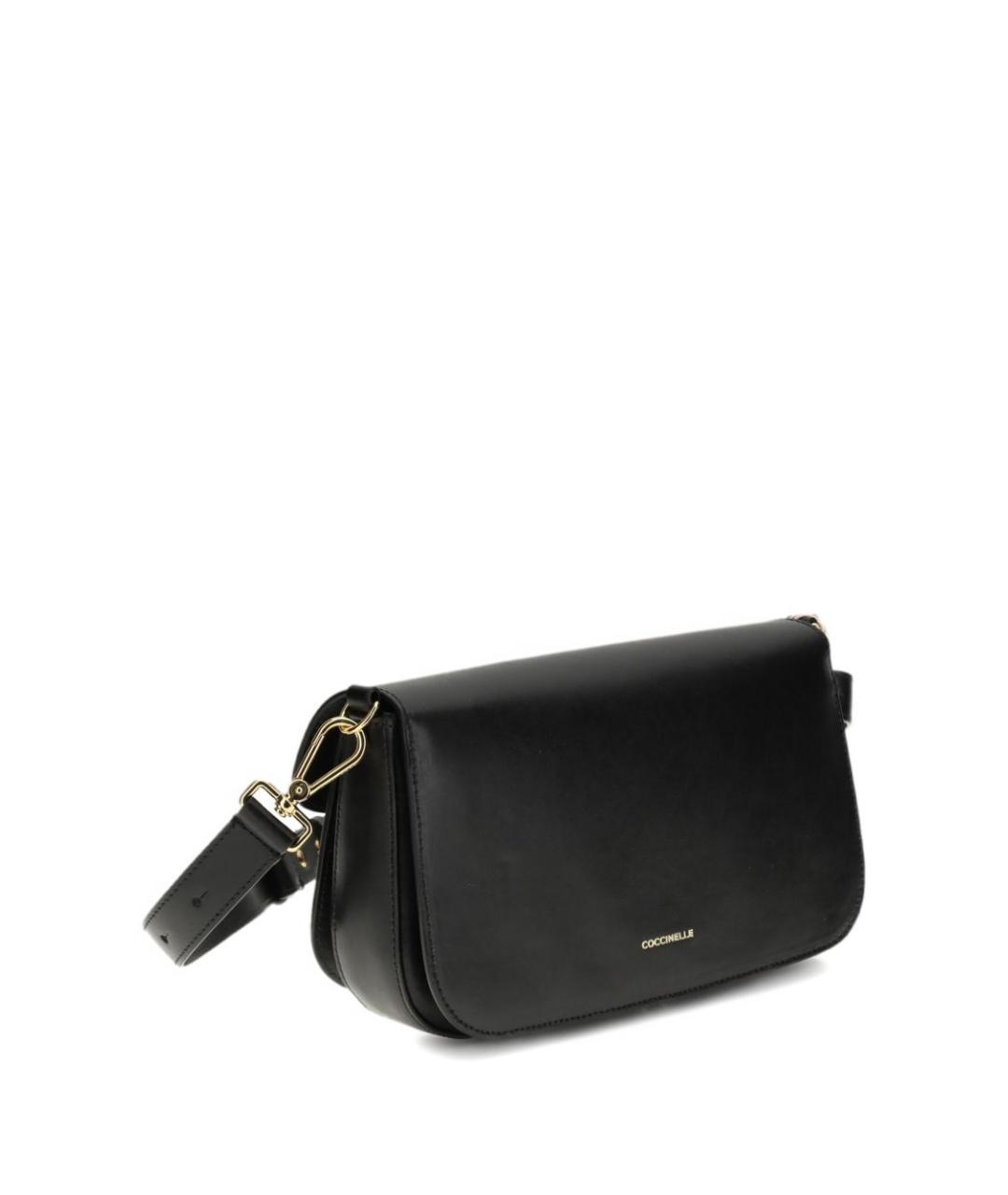 COCCINELLE Черная кожаная сумка через плечо, фото 3