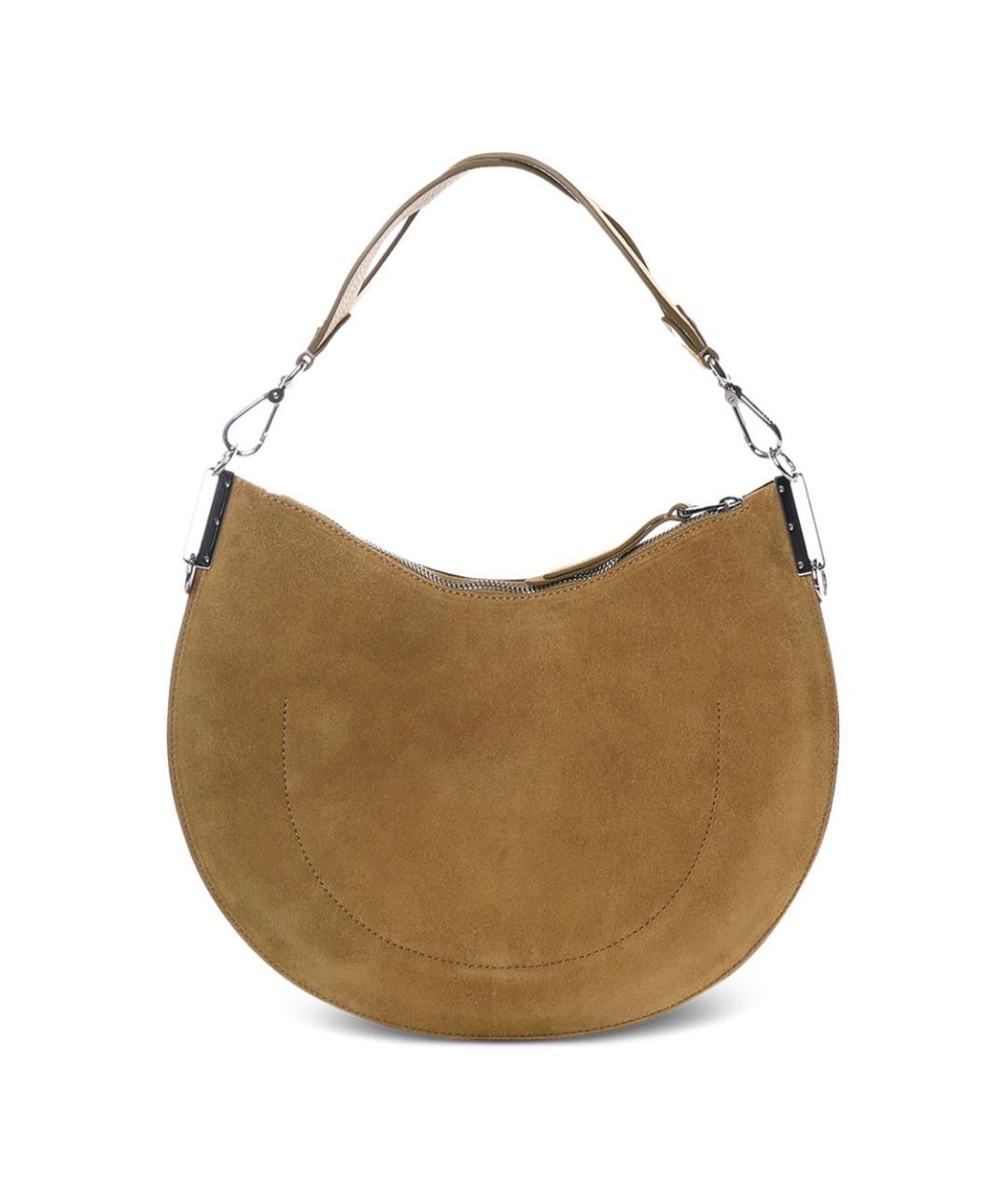 COCCINELLE Зеленая замшевая сумка тоут, фото 2