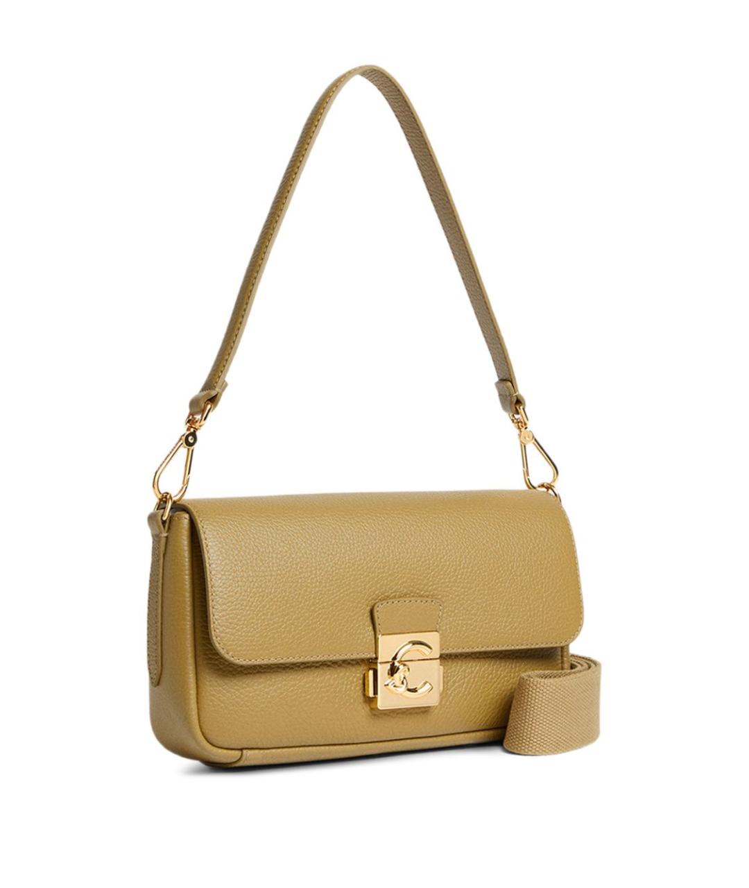 COCCINELLE Зеленая кожаная сумка через плечо, фото 3