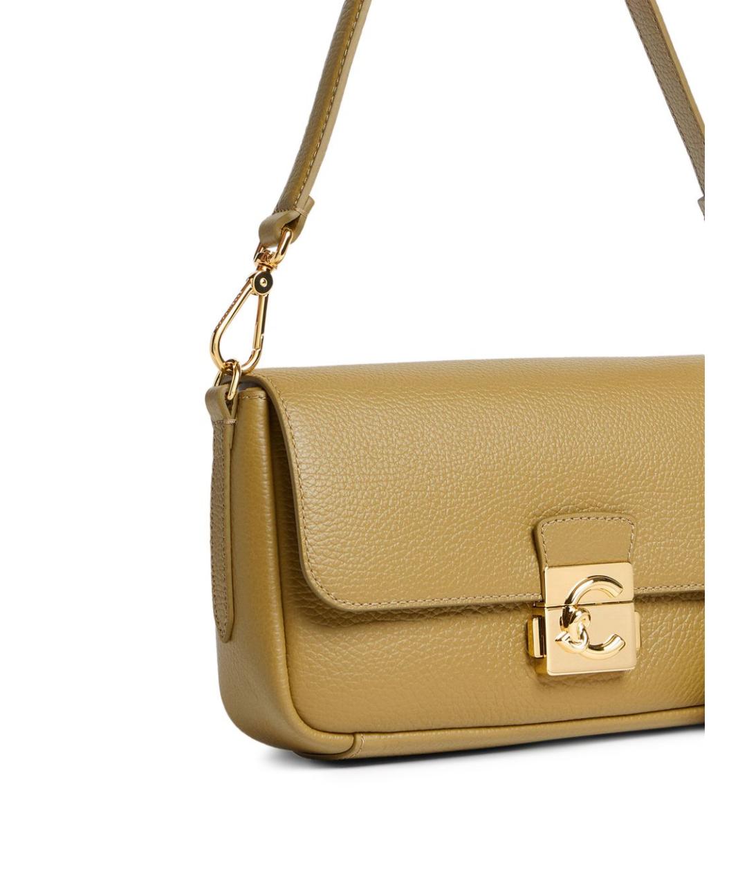 COCCINELLE Зеленая кожаная сумка через плечо, фото 4