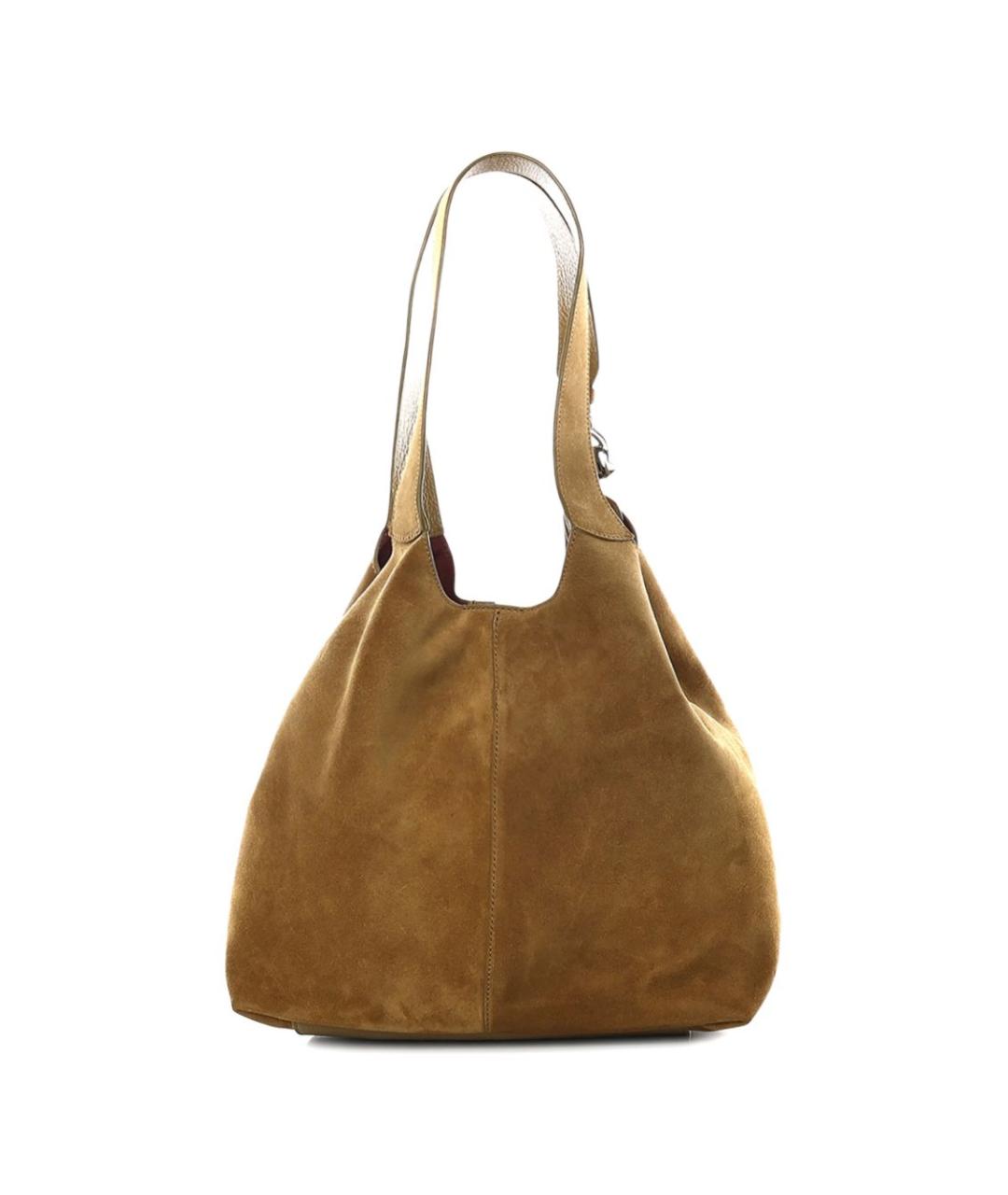 COCCINELLE Зеленая кожаная сумка тоут, фото 2