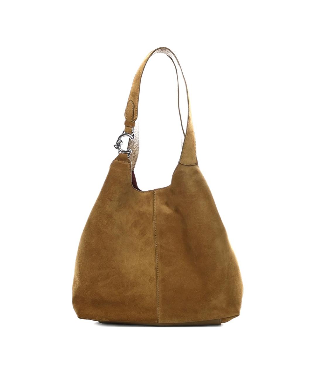 COCCINELLE Зеленая кожаная сумка тоут, фото 1