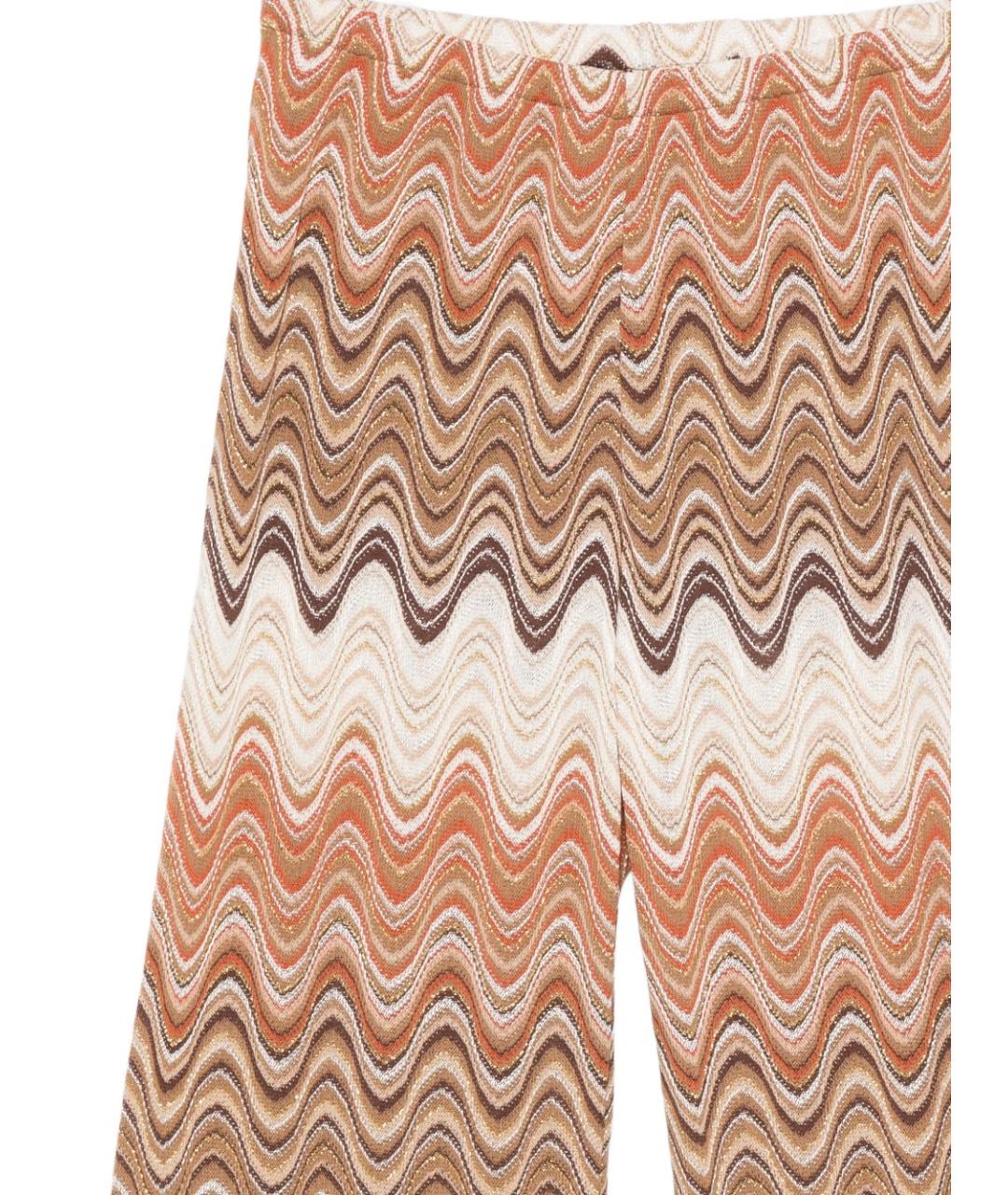 MC2 SAINT BARTH Коричневые полиэстеровые прямые брюки, фото 3