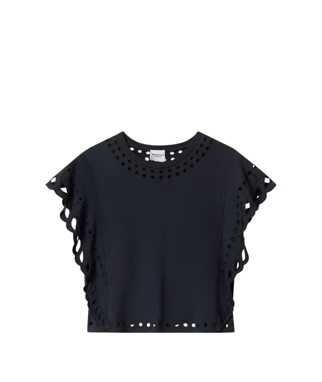 ISABEL MARANT ETOILE Черная хлопковая футболка, фото 1