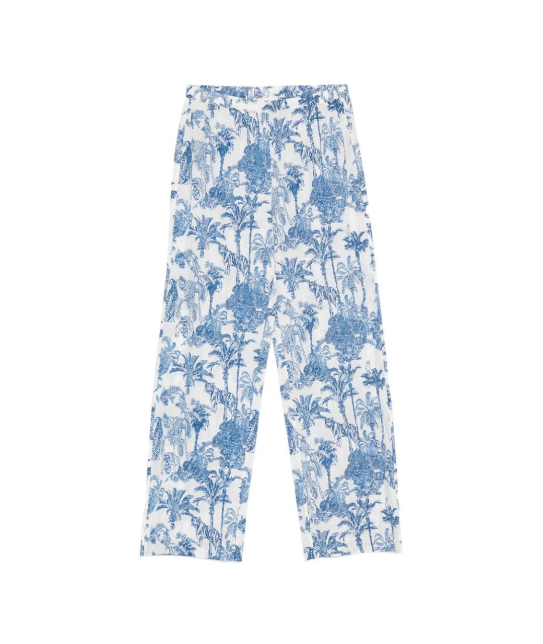 MC2 SAINT BARTH Мульти хлопковые прямые брюки, фото 1