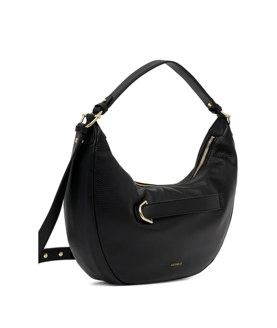COCCINELLE Черная кожаная сумка через плечо, фото 4