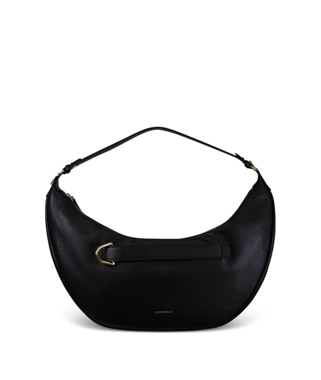 COCCINELLE Черная кожаная сумка через плечо, фото 1