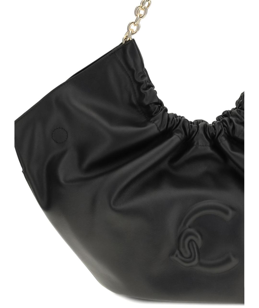 COCCINELLE Черная кожаная сумка тоут, фото 3