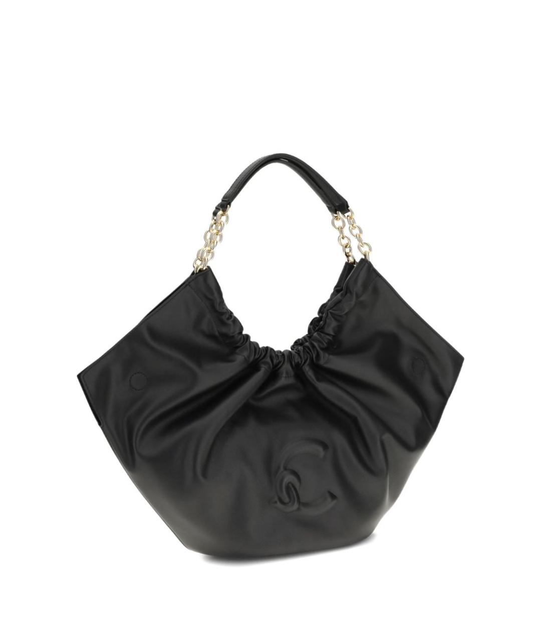 COCCINELLE Черная кожаная сумка тоут, фото 2