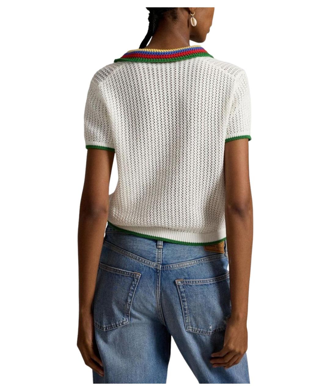 POLO RALPH LAUREN Белая футболка, фото 3