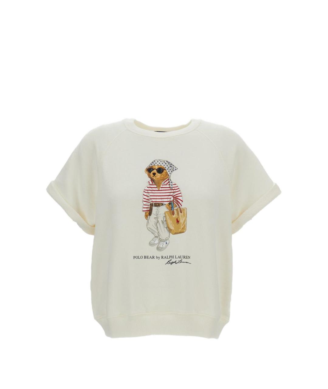 POLO RALPH LAUREN Белая хлопковая футболка, фото 1