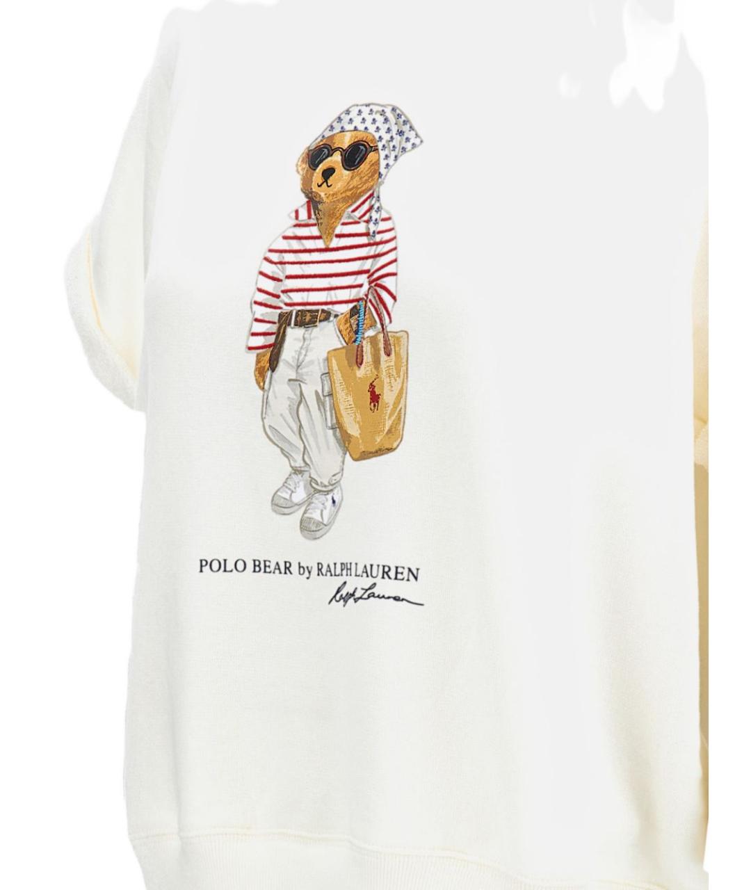 POLO RALPH LAUREN Белая хлопковая футболка, фото 3