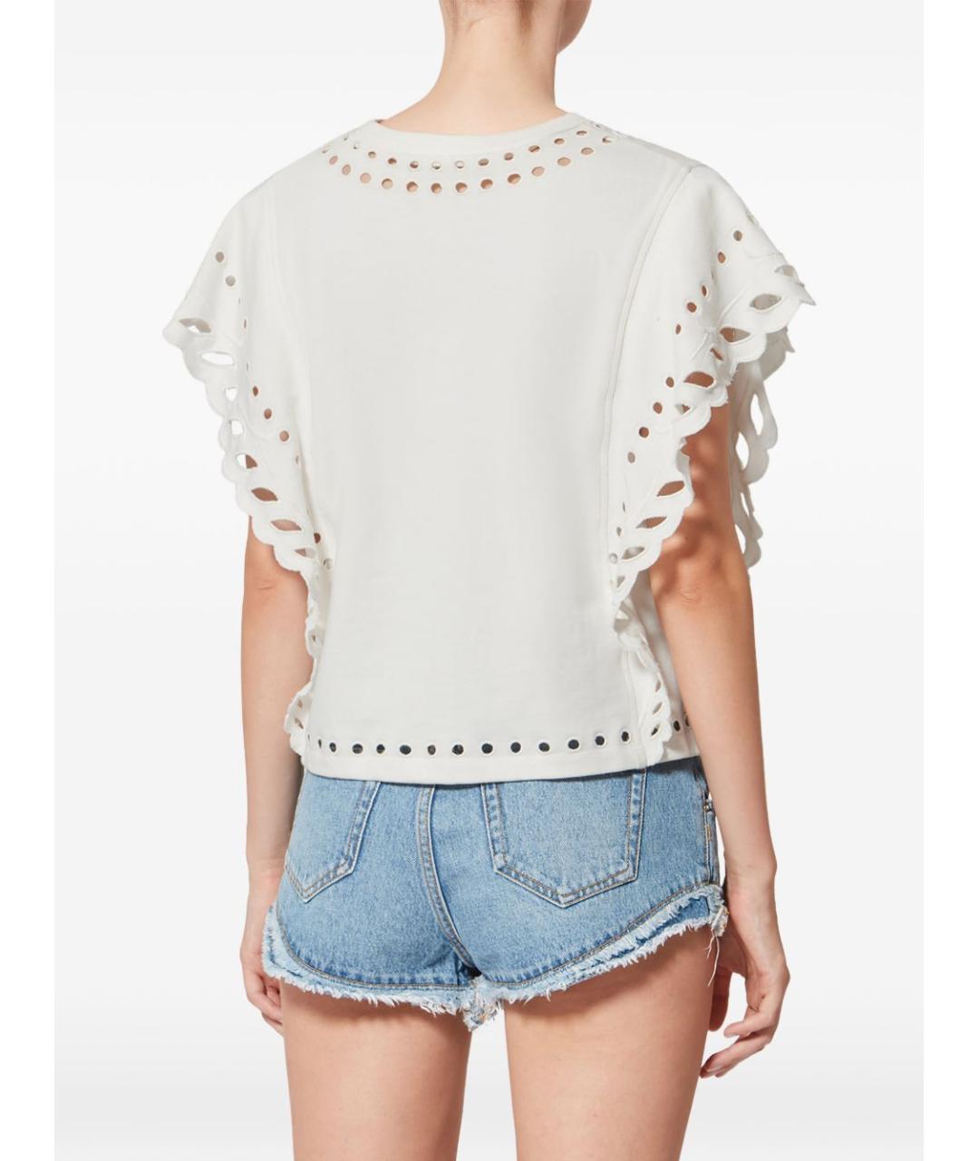 ISABEL MARANT ETOILE Бежевая хлопковая футболка, фото 4