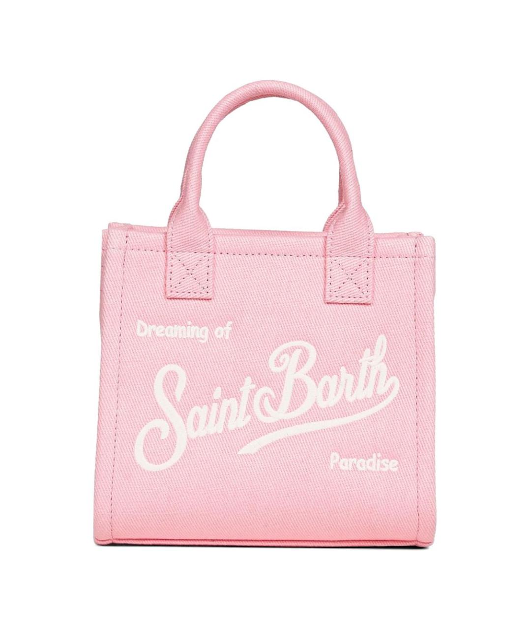 MC2 SAINT BARTH Розовая хлопковая сумка тоут, фото 1