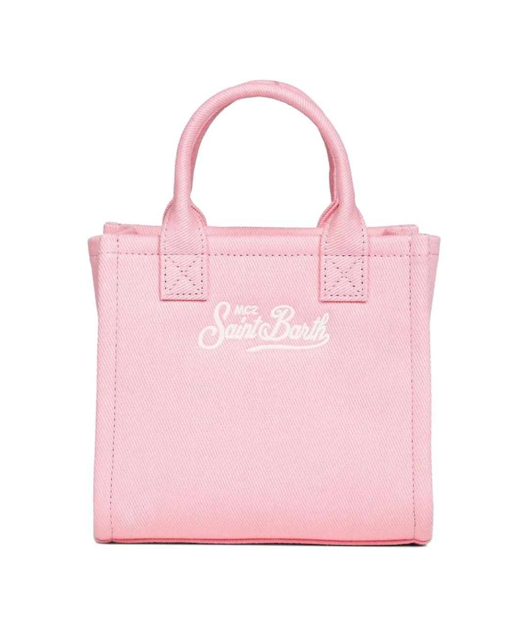 MC2 SAINT BARTH Розовая хлопковая сумка тоут, фото 2