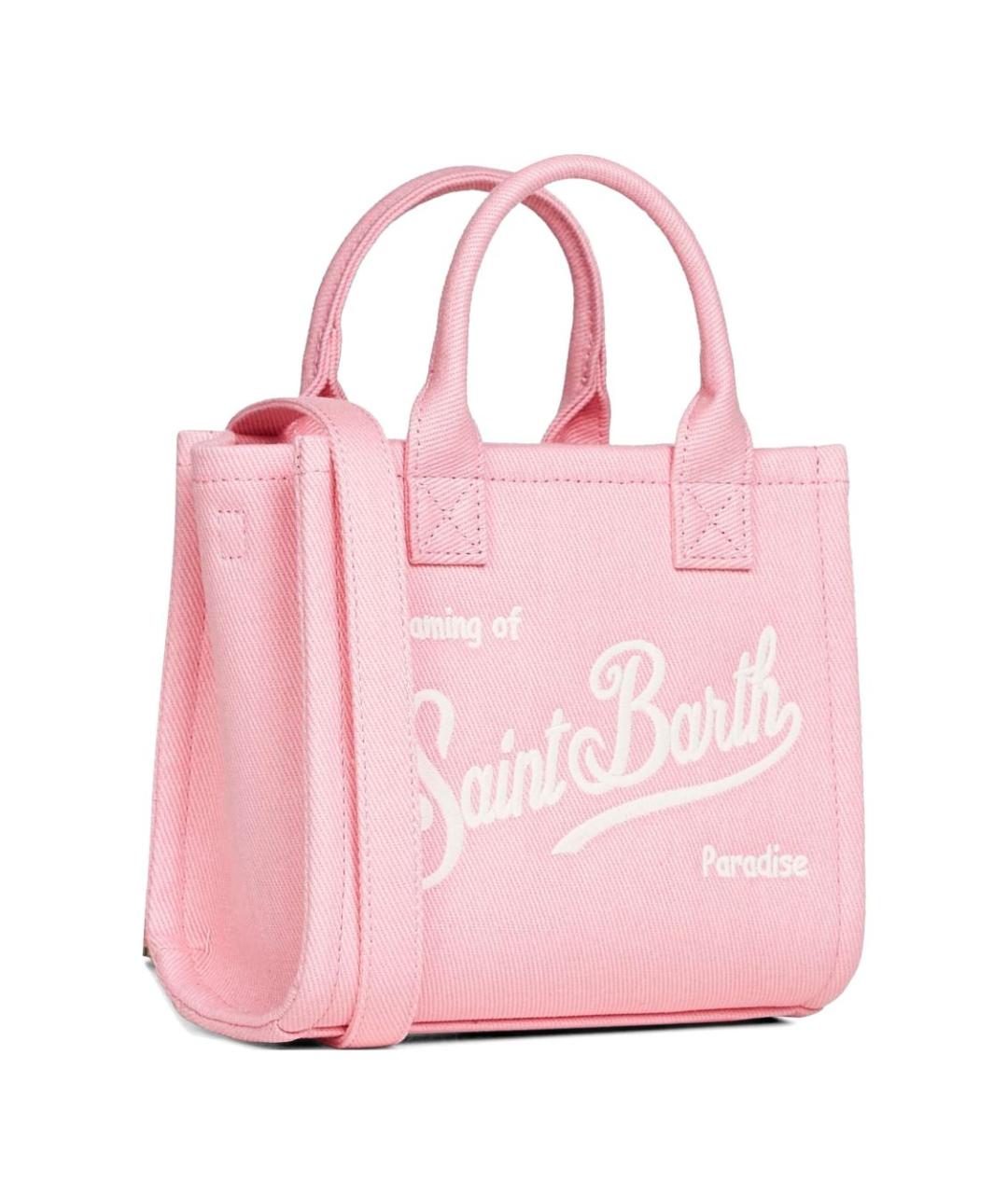 MC2 SAINT BARTH Розовая хлопковая сумка тоут, фото 3