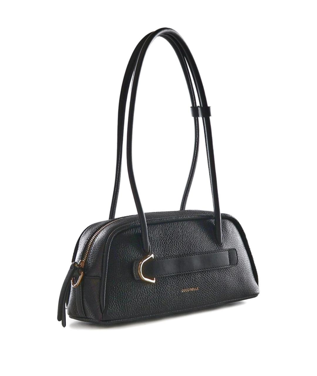 COCCINELLE Черная кожаная сумка через плечо, фото 3
