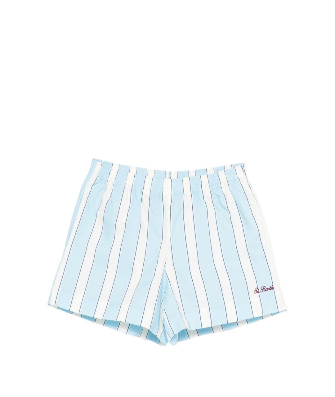 MC2 SAINT BARTH Голубые хлопковые шорты, фото 1