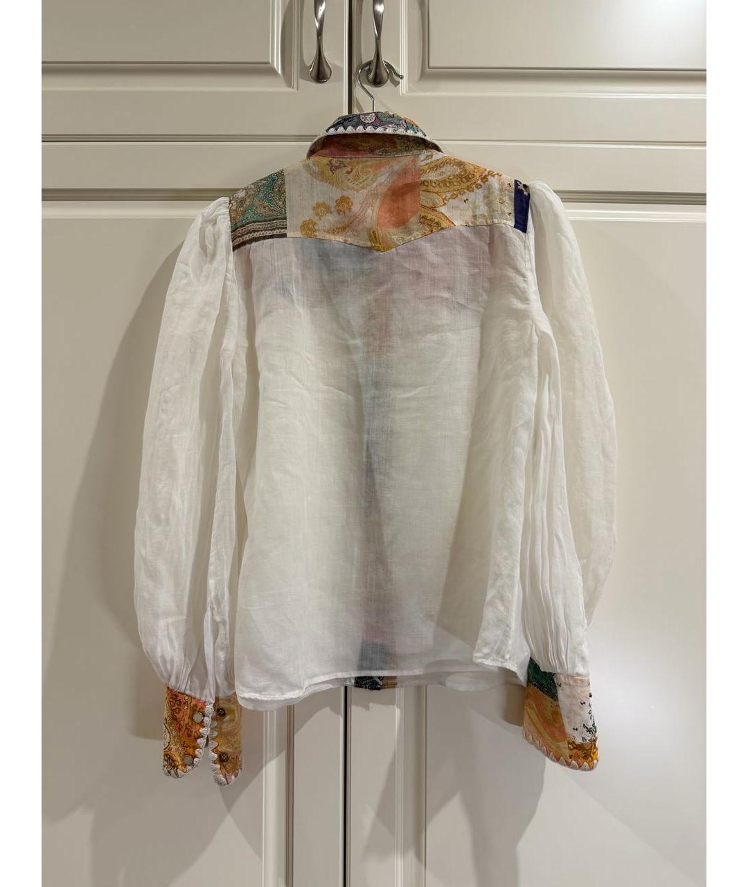 ZIMMERMANN Белый льняной костюм с брюками, фото 6